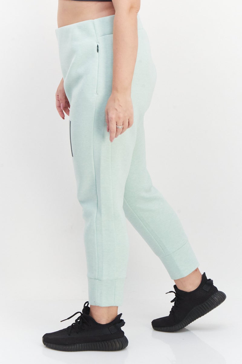 Adidas Women Sportswear Fit Outdoor Sweatpants, Mint Green - Image 2